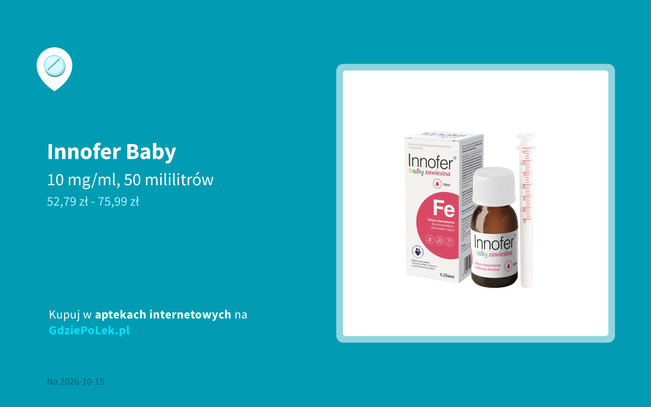 Innofer Baby cena i dostępność w aptekach internetowych i stacjonarnych ...