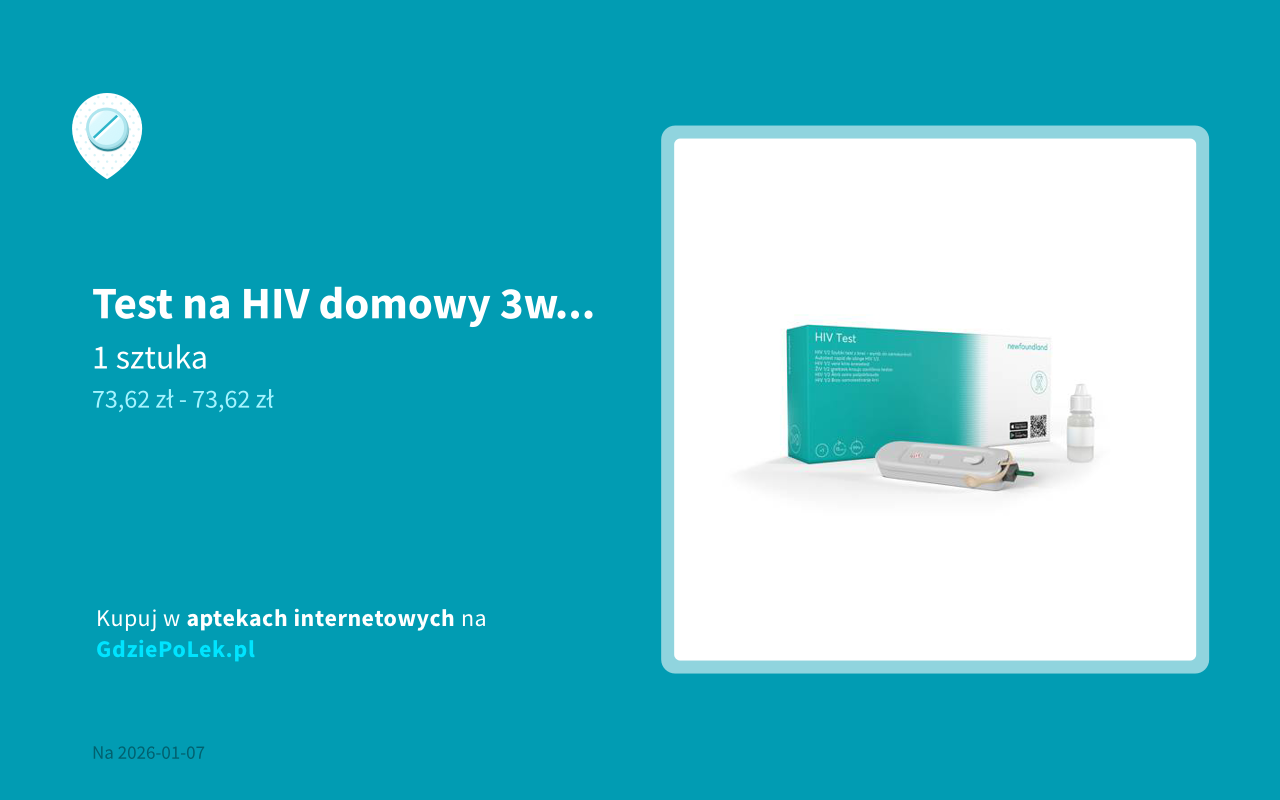 Test na HIV do samokontroli Simplitude ByMe domowy cena i dostępność w