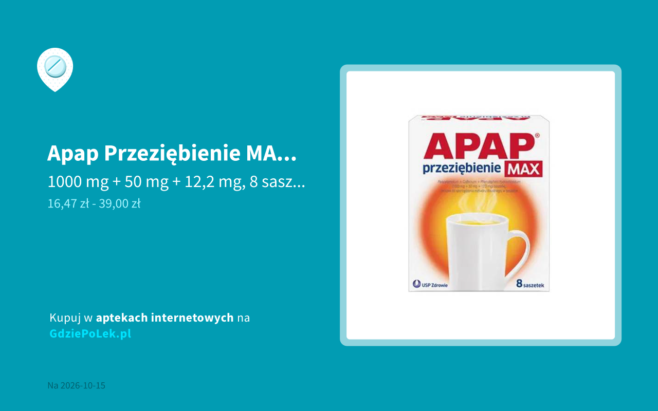 Apap Przeziębienie MAX cena i dostępność w aptekach internetowych i ...