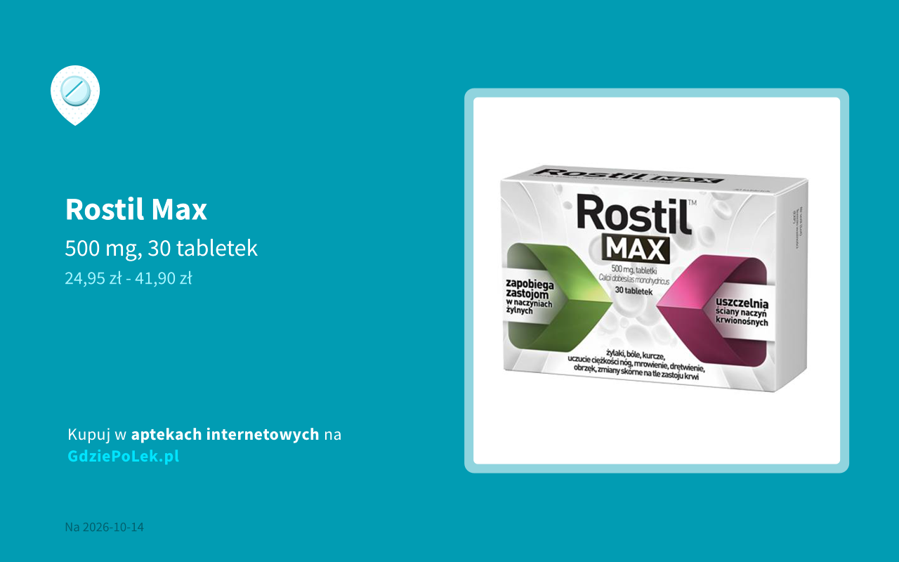 Rostil Max cena i dostępność w aptekach internetowych i stacjonarnych ...