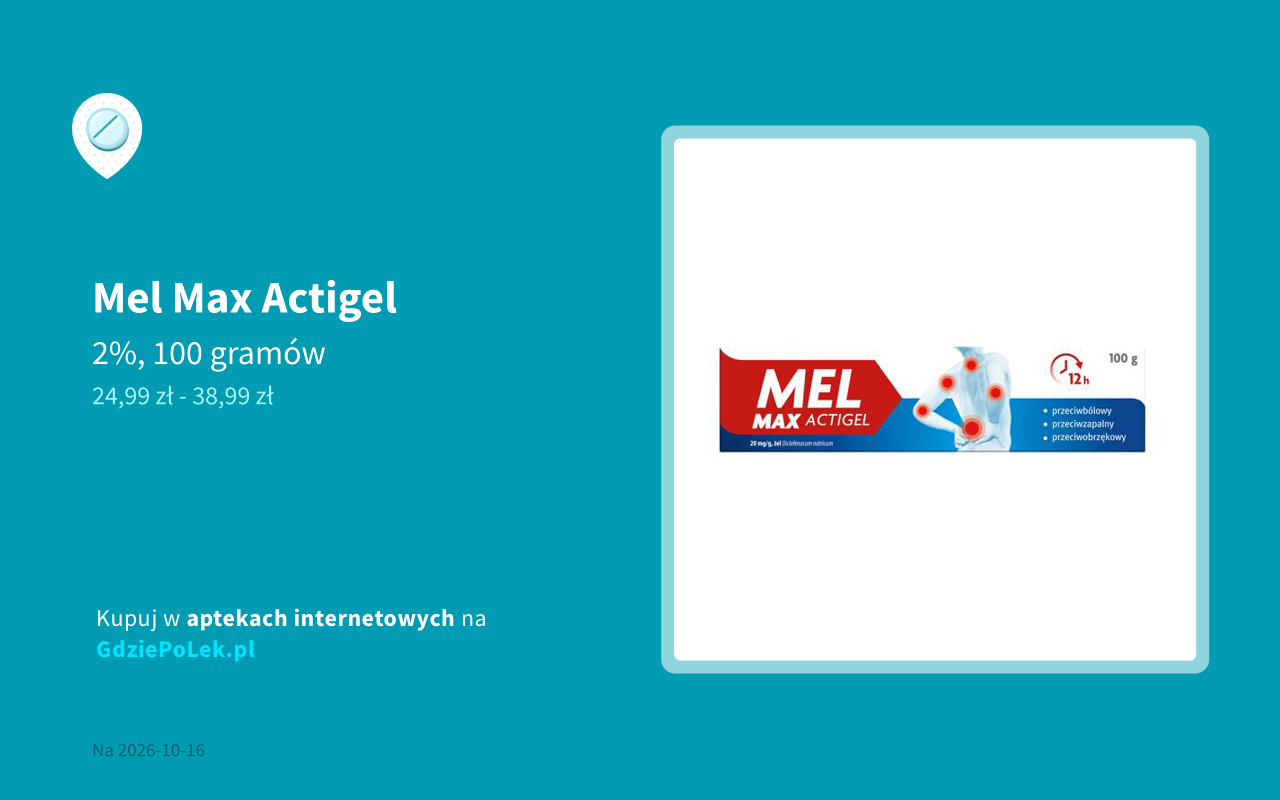 Mel Max Actigel cena i dostępność w aptekach internetowych i ...