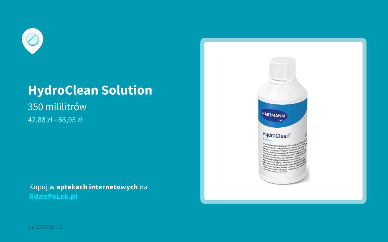 HydroClean Solution cena i dostępność w aptekach internetowych i ...
