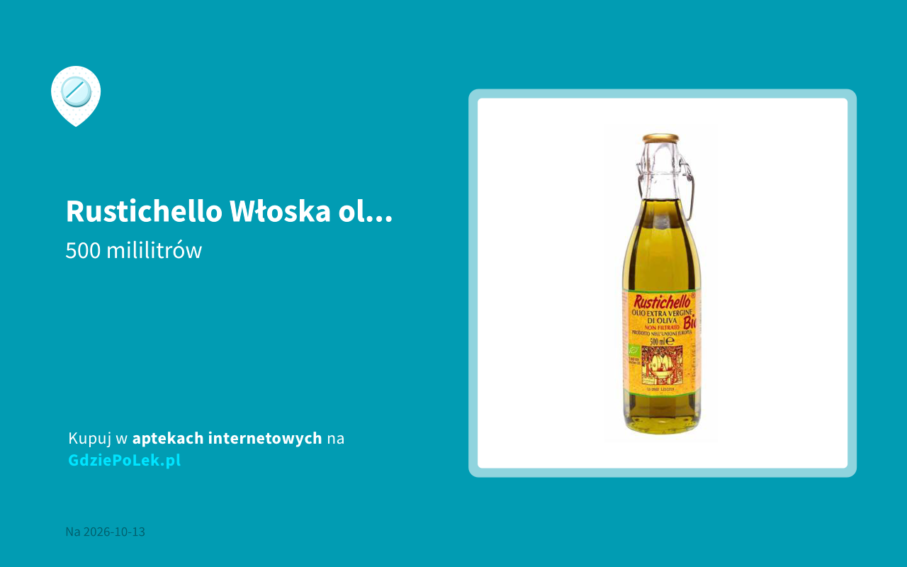 Rustichello Włoska oliwa z oliwek extra virgin Bio cena i dostępność w ...