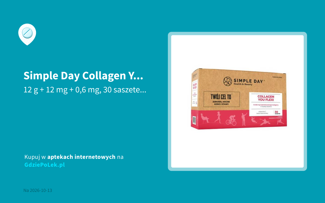 Simple Day Collagen You Flexi cena i dostępność w aptekach w całym ...